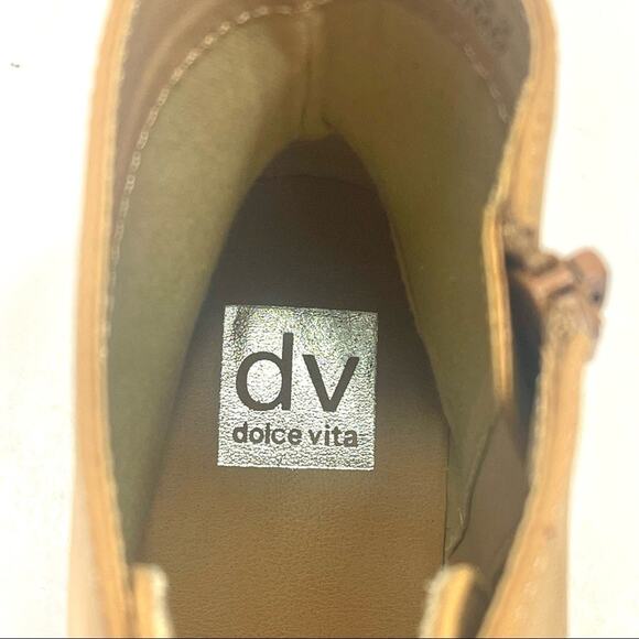 DV Dolce Vita Primm Women Tan Combat Boot Size 9 Platform Lug Sole Bootie New - Picture 9 of 15
